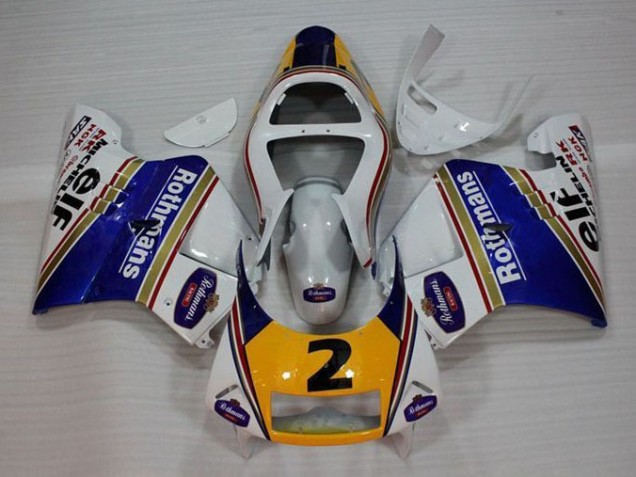 1994-1996 White Blue Yellow Honda NSR250 MC28 P4 Bike Fairing Kit UK