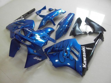 1994-1997 Blue Black Flame Kawasaki ZX9R Motor Bike Fairings UK