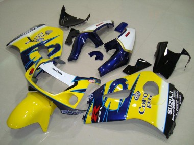 1996-2000 Yellow Corona Suzuki GSXR 600 Motorcycle Fairings UK