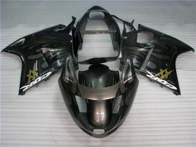 1996-2007 Black Honda CBR1100XX Motorcycle Fairings Kit UK