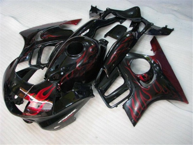 1995-1998 Black Red Flame Honda CBR600 F3 Bike Fairings UK