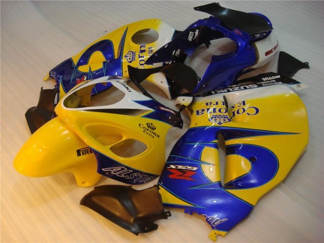 1996-2007 Ellow Blue Suzuki GSXR 1300 Hayabusa Bike Fairings UK