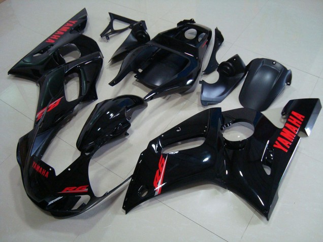 1998-2002 Glossy Black Red Decals Yamaha YZF R6 Motorbike Fairings UK