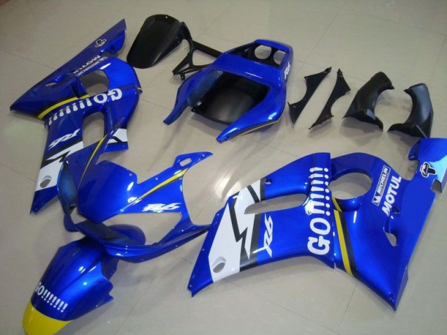 1998-2002 Blue Go Motul Yamaha YZF R6 Motorbike Fairing Kits UK