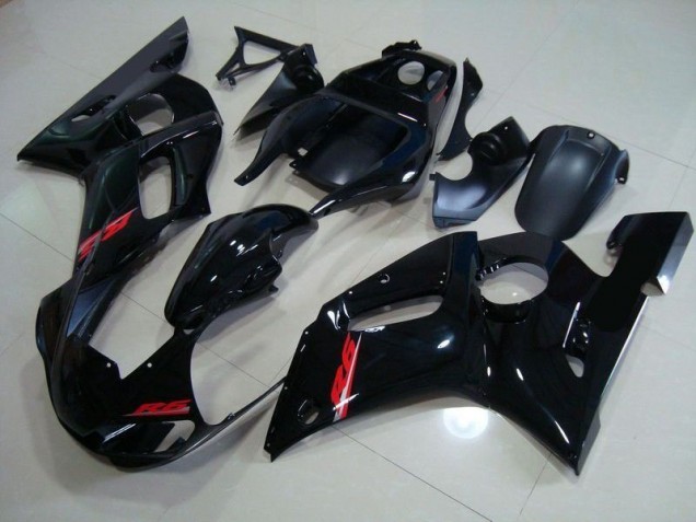 1998-2002 Glossy Black Red Decals Yamaha YZF R6 Motorcycle Fairings Kits UK