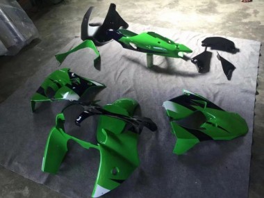 2000-2001 Green Matte Black Ink Blue Kawasaki ZX9R Motorcycle Replacement Fairings UK