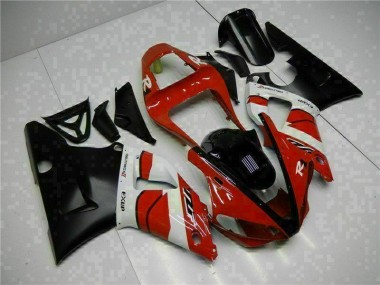 2000-2001 Red Black Yamaha YZF R1 Motorbike Fairing Kits UK