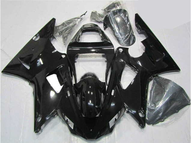 2000-2001 Glossy Black Yamaha YZF R1 Bike Fairings UK