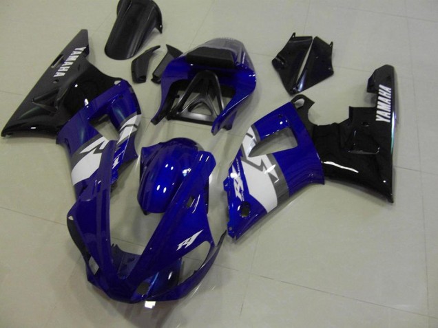 2000-2001 Blue Black White Yamaha YZF R1 Motorcycle Fairings Kit UK