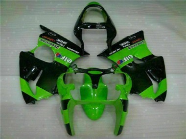 2000-2002 Green Kawasaki ZX6R Motorbike Fairing Kits UK