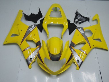 2000-2002 Yellow and Grey Suzuki GSXR 1000 Motorcycle Fairings Kits UK