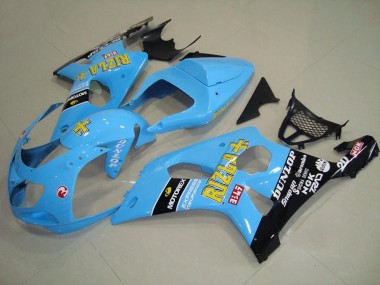 2000-2002 Light Blue Black Suzuki GSXR 1000 Motor Fairings UK