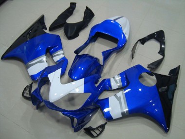 2001-2003 White Blue Black Honda CBR600 F4i Bike Fairing Kit UK