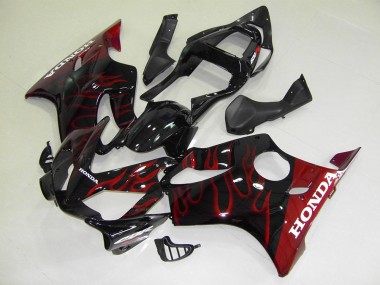 2001-2003 Red Flame Honda CBR600 F4i Motorcycle Replacement Fairings UK