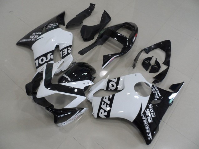 2001-2003 White Repsol Honda CBR600 F4i Motorcycle Fairings Kit UK