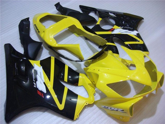 2001-2003 Yellow Black Honda CBR600 F4i Motorbike Fairing Kits UK