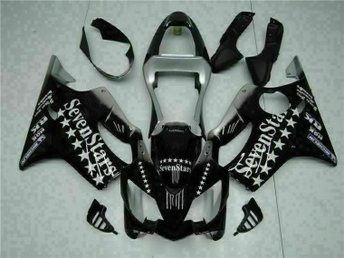 2001-2003 Black White Seven Stars Honda CBR600 F4i Bike Fairing UK