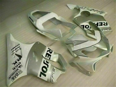 2001-2003 White Silver Honda CBR600 F4i Motorbike Fairing Kits UK