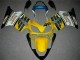 2001-2003 Yellow White Honda CBR600 F4i Moto Fairings UK