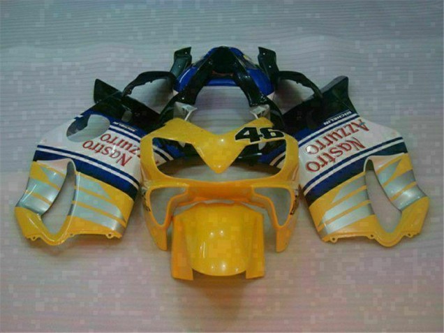 2001-2003 Yellow Silver Nastro Azzurro Honda CBR600 F4i Motorcylce Fairings UK