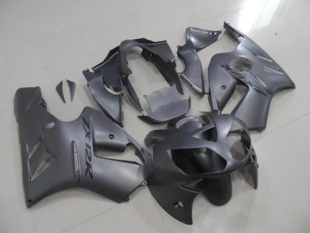 2002-2006 Matte Grey Kawasaki ZX12R Motorcycle Fairings Kit UK