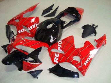 2003-2004 Black Spider Man Repsol Honda CBR600RR Motorcycle Fairing Kits UK