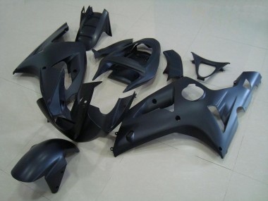 2003-2004 Matte Black Kawasaki ZX6R Motorcycle Fairing Kits UK