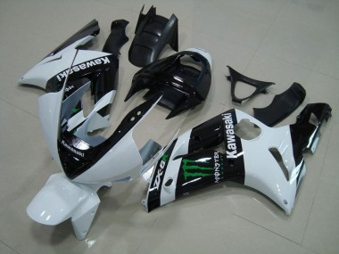 2003-2004 White Monster Kawasaki ZX6R Motorbike Fairing Kits UK