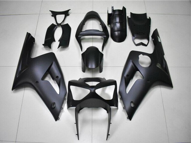 2003-2004 Matte Black Kawasaki ZX6R Motorbike Fairing Kits UK