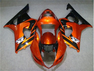 2003-2004 Orange Black Suzuki GSXR 1000 Motorcycle Fairing Kits UK