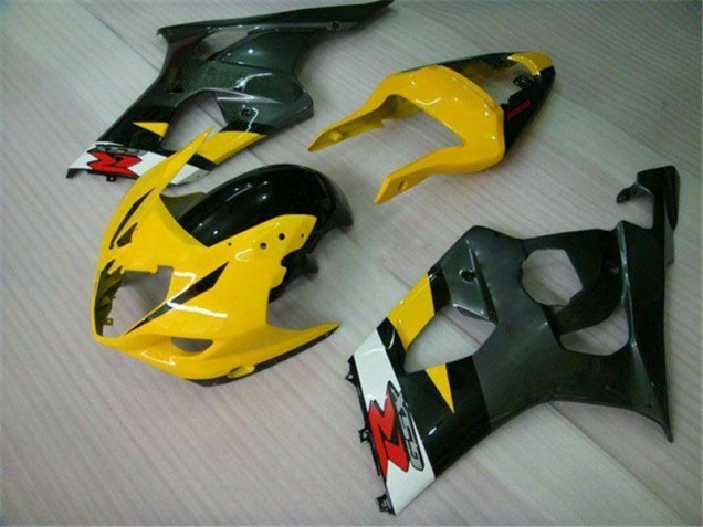 2003-2004 Yellow Black Suzuki GSXR 1000 Motorcycle Fairings Kit UK