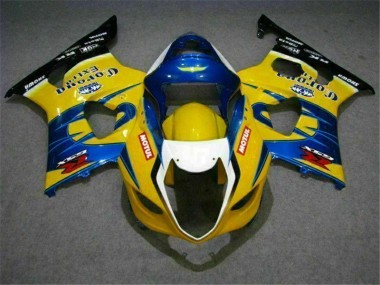 2003-2004 Yellow Blue Suzuki GSXR 1000 Bike Fairings UK