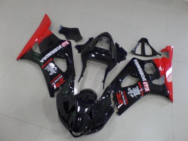 2003-2004 Black and Red Suzuki GSXR 1000 Motorbike Fairing UK