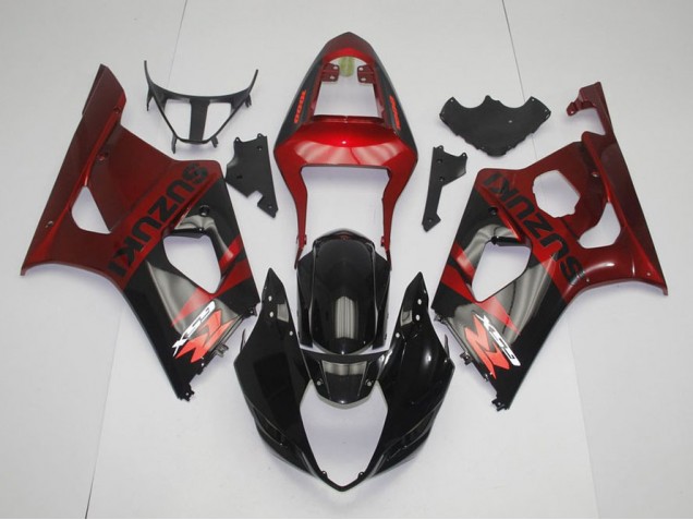 2003-2004 Black Red Suzuki GSXR 1000 Replacement Motorcycle Fairings UK