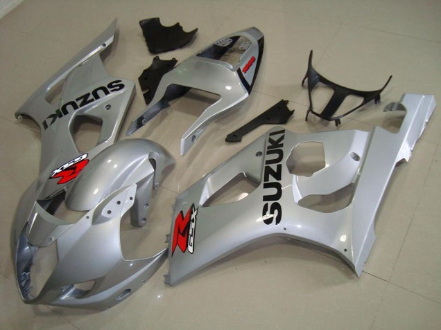 2003-2004 Silver Suzuki GSXR 1000 Bike Fairing Kit UK