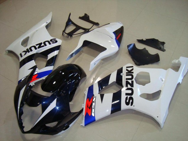 2003-2004 Dark Blue White Suzuki GSXR 1000 Replacement Fairings UK