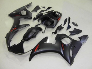 2003-2005 Matte Black Red Decals Yamaha YZF R6 Motorbike Fairing UK