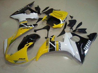 2003-2005 Yellow Aniversary Yamaha YZF R6 Motorcycle Fairings UK