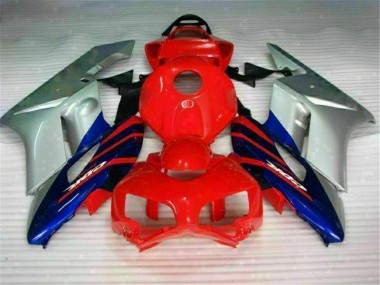 2004-2005 Red Silver Blue Honda CBR1000RR Motorcycle Fairings Kit UK