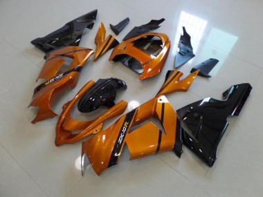 2003-2005 Gold Black Kawasaki ZX10R Bike Fairing UK