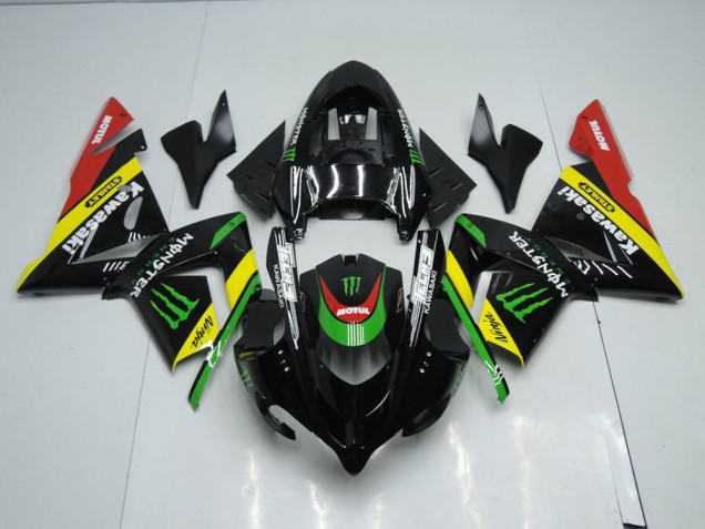 2003-2005 Black Yellow Monster Kawasaki ZX10R Replacement Motorcycle Fairings UK