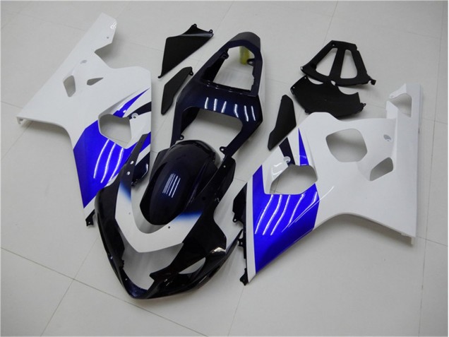 2004-2005 White Blue Suzuki GSXR 600/750 Replacement Motorcycle Fairings UK