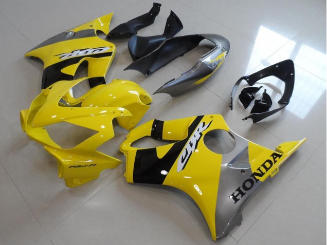 2004-2007 Yellow Grey Honda CBR600 F4i Motorbike Fairing Kits UK