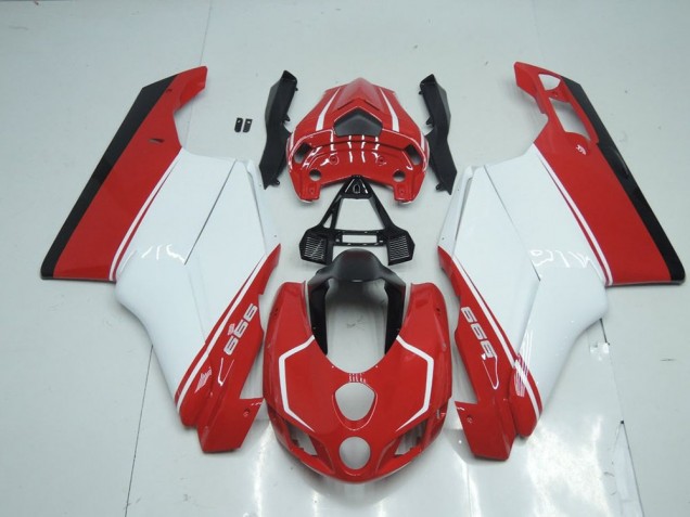 2005-2006 Red White Red Ducati 749 999 Replacement Motorcycle Fairings UK