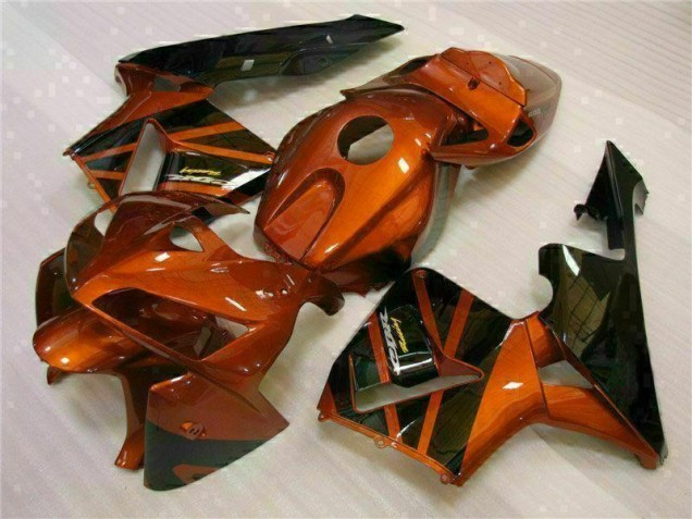 2005-2006 Orange Black Honda CBR600RR Bike Fairings UK