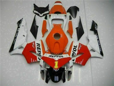 2005-2006 Orange Repsol Honda CBR600RR Bike Fairing Kit UK