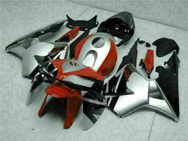 2005-2006 Black Silver Red Honda CBR600RR Motorcycle Fairings UK