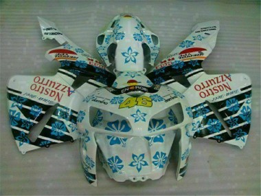 2005-2006 White Blue Nastro Azzurro 46 Honda CBR600RR Motorcycle Fairing UK