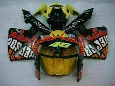 2005-2006 Black Red Yellow 46 Honda CBR600RR Motorcycle Fairing UK