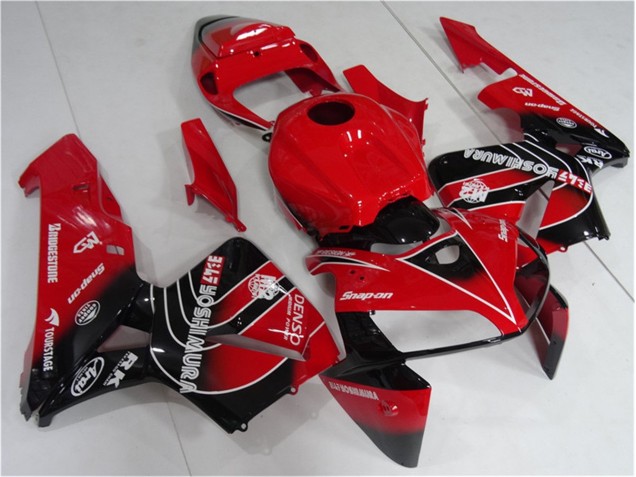 2005-2006 Red Black Honda CBR600RR Motorcycle Fairing Kit UK